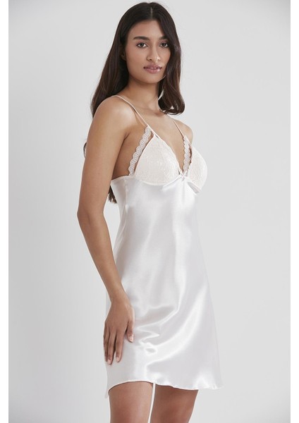 Kadın Saten Dantelli Gecelik & Sabahlık Takım - 4250 Inci indirimleri