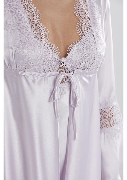 Kadın Saten Altılı Çeyiz Seti - 6325 Viola modelleri