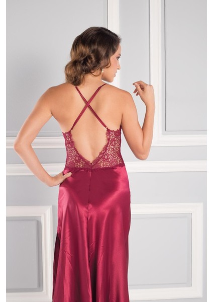 Kadın Saten Altılı Çeyiz Seti 6620 Bordo fırsatları