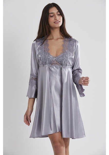 Kadın Saten Altılı Çeyiz Seti - 6325 Royal