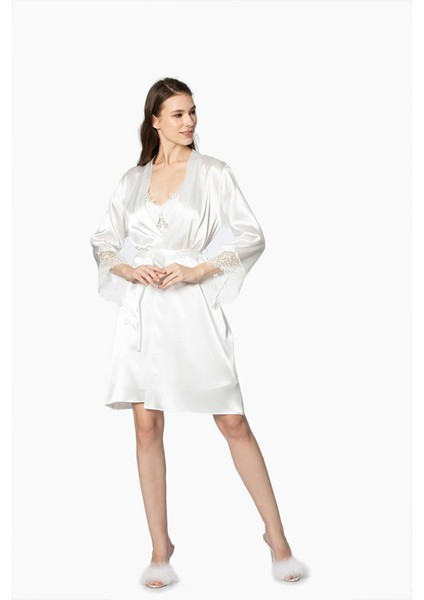 Saten Altılı Çeyiz Seti 6040 Ekru