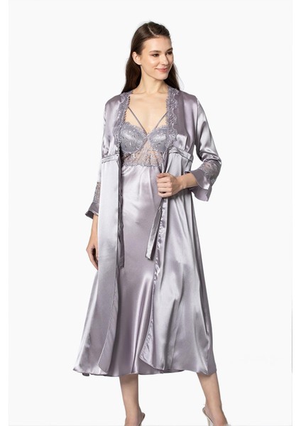 Kadın Saten Altılı Çeyiz Seti - 6025 Royal fiyatları