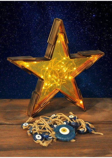 Christmas Stars Yıldız Epoksi Ledli Aydınlatma Sevgiliye En Güzel Hediye