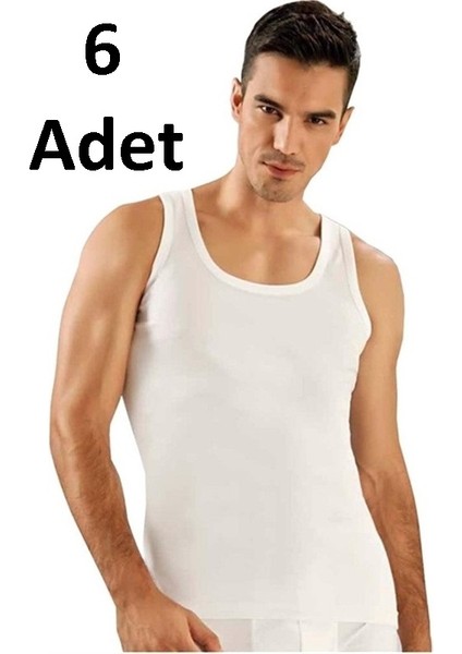 6'lı Paket Klasik Erkek Atlet Beyaz indirimleri