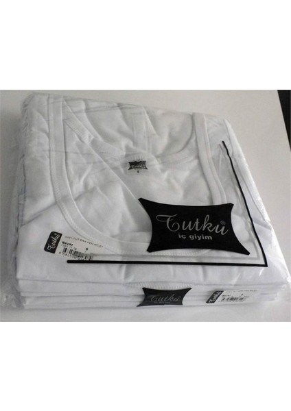 6'lı Paket Klasik Erkek Atlet Beyaz modelleri