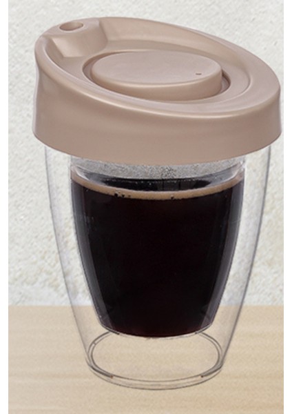 Çift Cidarlı Espresso Lungo Kahve Bardağı Kapaklı El Yakmaz Bardak fırsatları