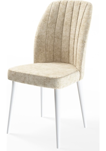 Concept Par Serisi 70 x 114 Cm, Açılabilir Mdf Mutfak Masa Takımı, Beyaz Masa ve 6 Sandalye fırsatları