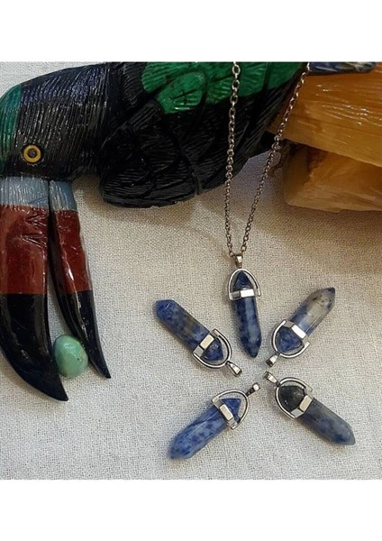 Sodalit Doğal Taş Pandül Kolye fiyatları