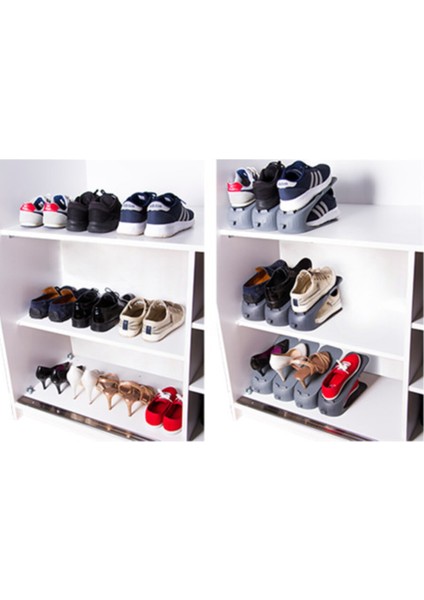 6 Adet Bay-Bayan-Unisex-Ayakkabı-Rampası-Bakım Shoe-Ramp