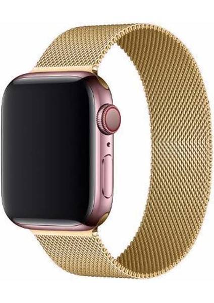 Metal Apple Watch Kayışı 38/40MM Altın Sarı