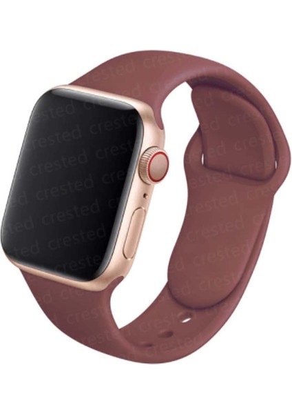 Silikon Apple Watch Kayışı 38 /40MM Mürdüm