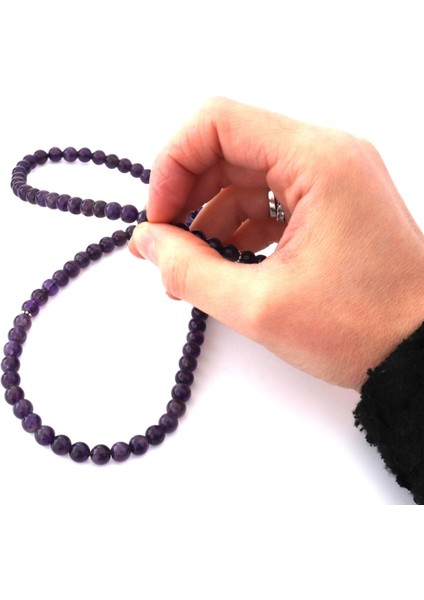 Ametist Taşlı 99'lu Hem Kolye Hem Bileklik Hem Tesbih modelleri