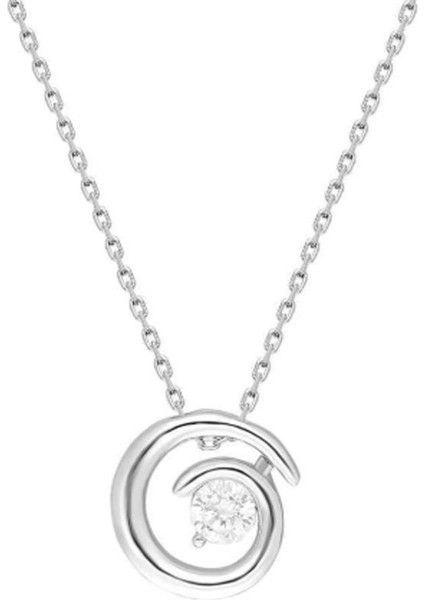 Starlight Diamond Tektaş Dönence 925 Ayar Gümüş Bayan Kolye