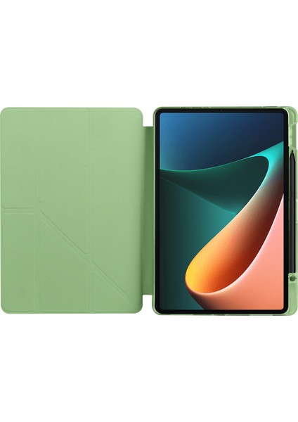 Xiaomi Mi Pad 5 Uyumlu Kılıf Kalem Bölmeli Akıllı Kapak Standlı Kılıf Smart Cover Premium