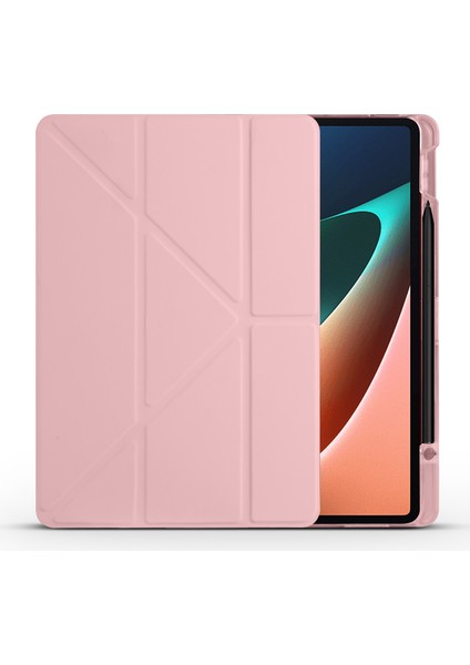 Xiaomi Mi Pad 5 Uyumlu Kılıf Kalem Bölmeli Akıllı Kapak Standlı Kılıf Smart Cover Premium