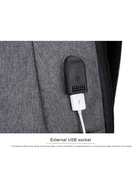 Çok Fonksiyonlu USB Büyük Kapasiteli Sırt Çantası (Yurt Dışından)