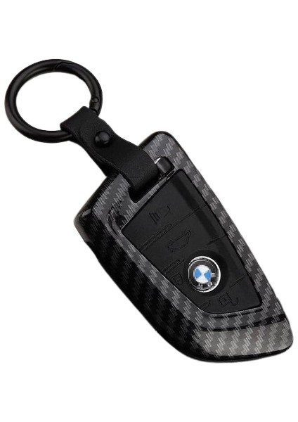 Bmw Karbon - Siyah Anahtar Kılıfı (4 Tuşlu)