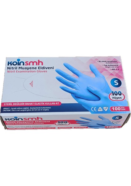 Nitril Eldiven Mavi Pudrasız