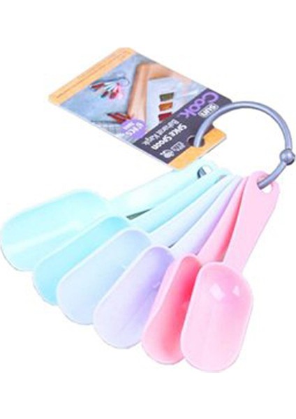 EminHome Plastik Mini Baharat Kaşığı 6 Lı