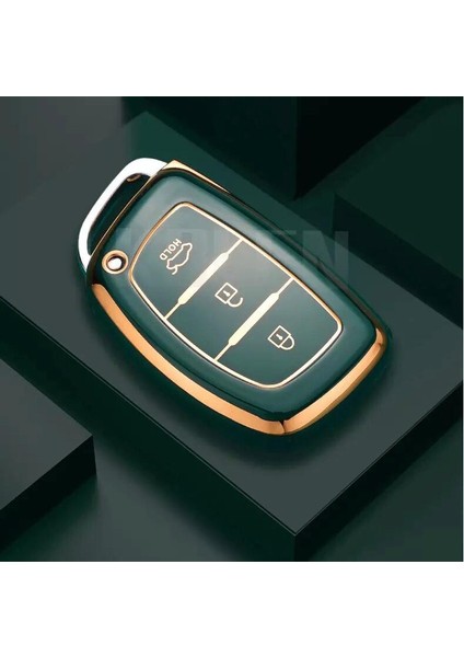 Hyundai Tpu Malzeme Koyu Yeşil Anahtar Kılıfı fiyatları