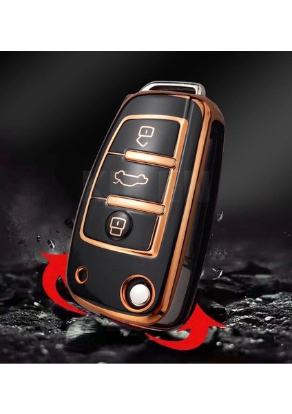 Audi Tpu Malzeme Siyah Anahtar Kılıfı fırsatları