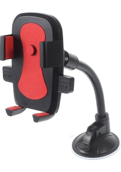Vantuzlu Uzun Boyunlu Araba Telefon Tutucu Genişlik: 58-81MM (Yurt Dışından)