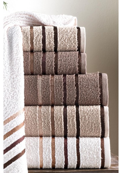 6 Parça Banyo Havlu Seti | Hamam Takımı | Çeyiz Seti modelleri