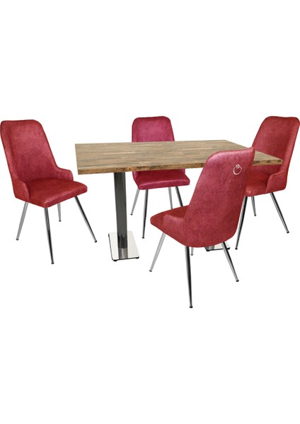 Karanfil Laminat - Çırağan Masa Takımı - Pembe