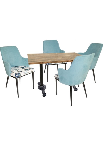 Çipa Laminat Anadolu Masa Takımı - Mavi