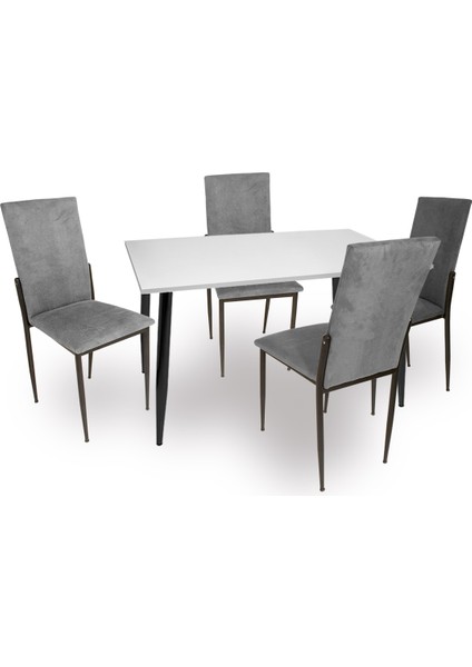 Manolya - Gözde Esb Mutfak Masa Takımı (Kumaş) - Füme