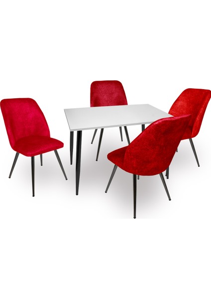 Manolya - Nilüfer Esb Mutfak Masa Takımı - Bordo indirimleri
