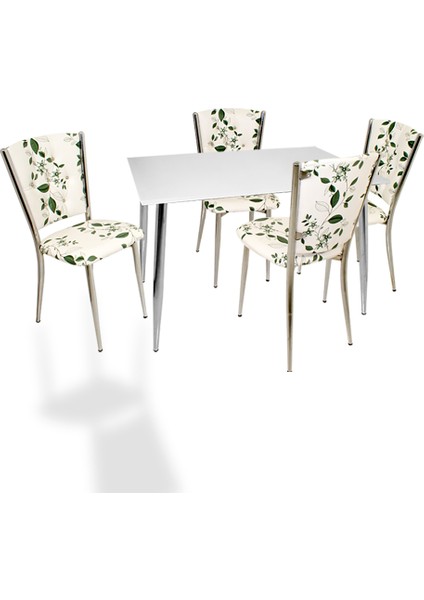 Manolya Kapitoneli Esb Mutfak Masa Takımı (Deri) - Kapiçino modelleri