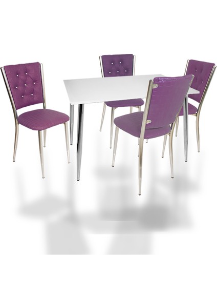 Manolya Kapitoneli Esb Mutfak Masa Takımı (Deri) - Kapiçino fırsatları