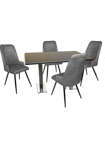 Karanfil Werzalit - Çırağan Masa Takımı (70X120) - Füme