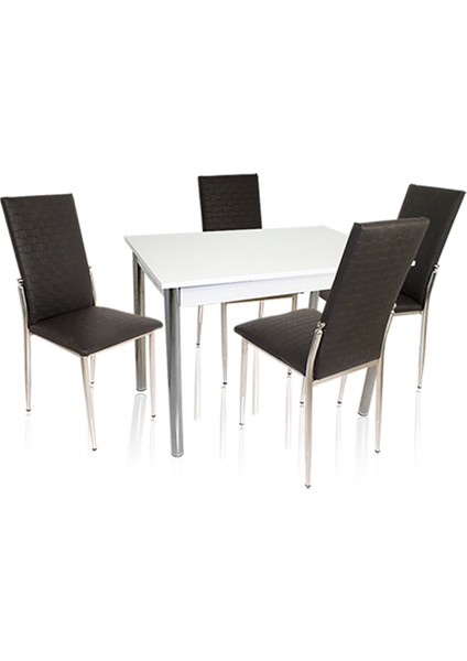 Akasya Gözde Mutfak Masa Takımı (Kumaş) - Siyah indirimleri