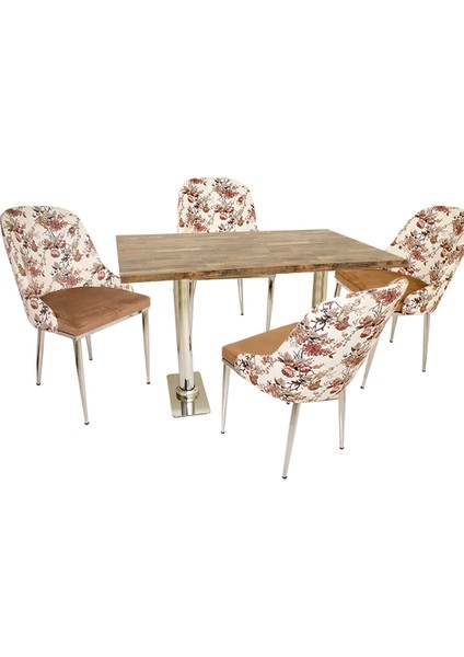 Karanfil Laminat - Seçkin Masa Takımı - Kahve