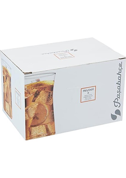 Heybeli Meşrubat Bardağı, Sade, 345 Ml, 6 Parça Su Bardağı