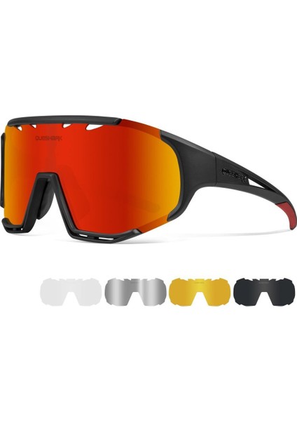 Polarize Anti-Uv Outdoor 5 Lens Ultra Hafif Spor Motorsiklet Bisiklet Kayak Güneş Gözlüğü