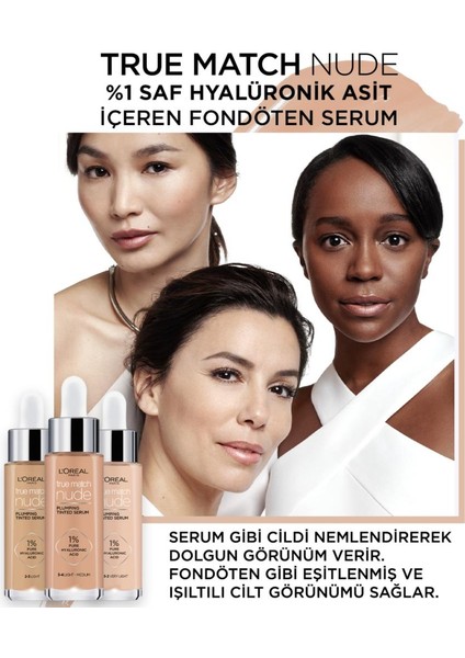 Loreal Paris True Match Nude Serum Fondöten 2-3 Light