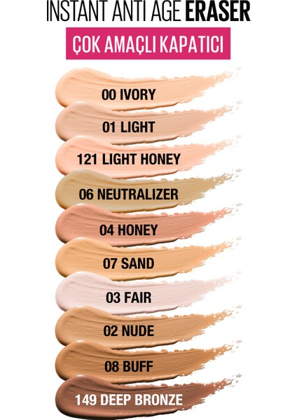 Instant Anti Age Eraser Kapatıcı - 01 Light Concealer