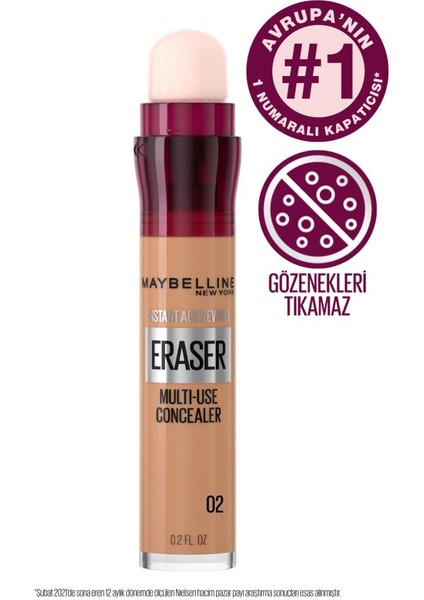 Maybelline Instant Anti Age Eraser Kapatıcı -02 Nude