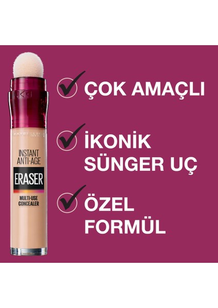 Instant Anti Age Eraser Kapatıcı - 00 Ivory Concealer