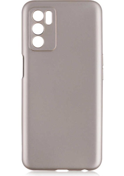 Oppo A16 Kılıf Kamera Korumalı Mat Premium Silikon Kılıf Gold + Tam Kaplayan 5d Cam Ekran Koruyucu Gold