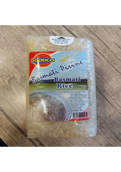 Basmati Pirinç 1000 gr