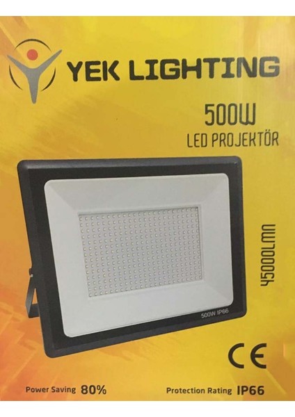 500 Watt 4500 Lumen IP66 Beyaz Işık LED Projektör