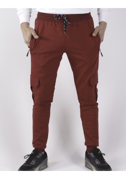 Yanları Kargo Cepli Düz EŞOFMAN-8820