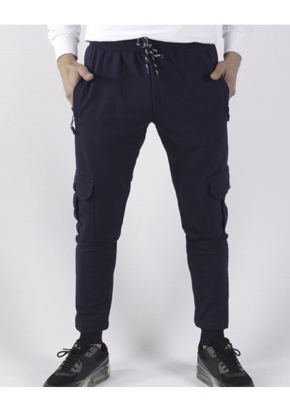 Yanları Kargo Cepli Düz EŞOFMAN-8820