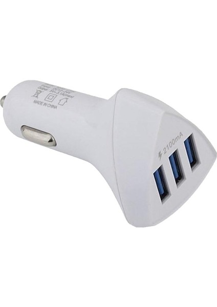 PM-2417 4.2 Amper 3lü USB Çakmaklık Hızlı Araç Şarj Cihazı
