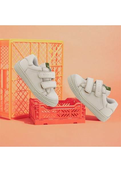 Dream Çift Cırtlı Deri Unisex Çocuk Ayakkabı Bej