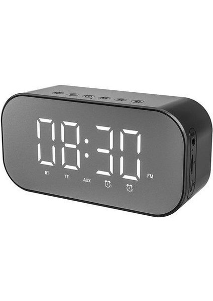 S5 Fm Radyo Bluetooth Hoparlör Dijital Masa Saati Alarm